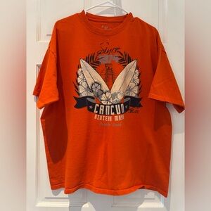 Pier 27 Cancun Mexico Riviera Maya Surf Graphic Tee - Men’s XXL - Orange